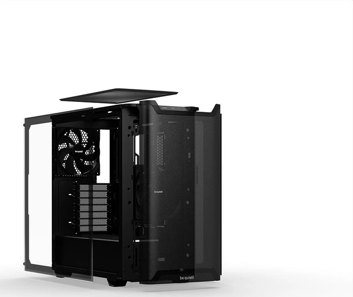 be quiet! Pure Base 501 Airflow Window Black, Glasfenster