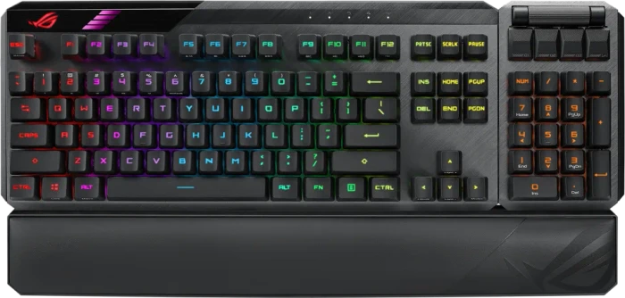 ASUS ROG RX PBT Doubleshot Keycap Set, Kunststoff (PBT), schwarz, 123 Tasten, ISO-UK, ANSI-US