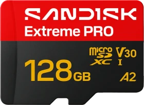 SanDisk Extreme PRO R250/W120 128GB, UHS-I, A2, Class 10