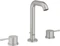 Grohe Essence 3-Loch Waschbeckenarmatur 1/2" M-Size mit Ablauffernbedienung supersteel Vorschaubild