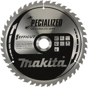 Makita Specialized Efficut Kreissägeblatt 45Z, 260x1.65x30mm, 1 Stück