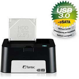 Fantec MR-U3e schwarz, USB-B 3.0/eSATA