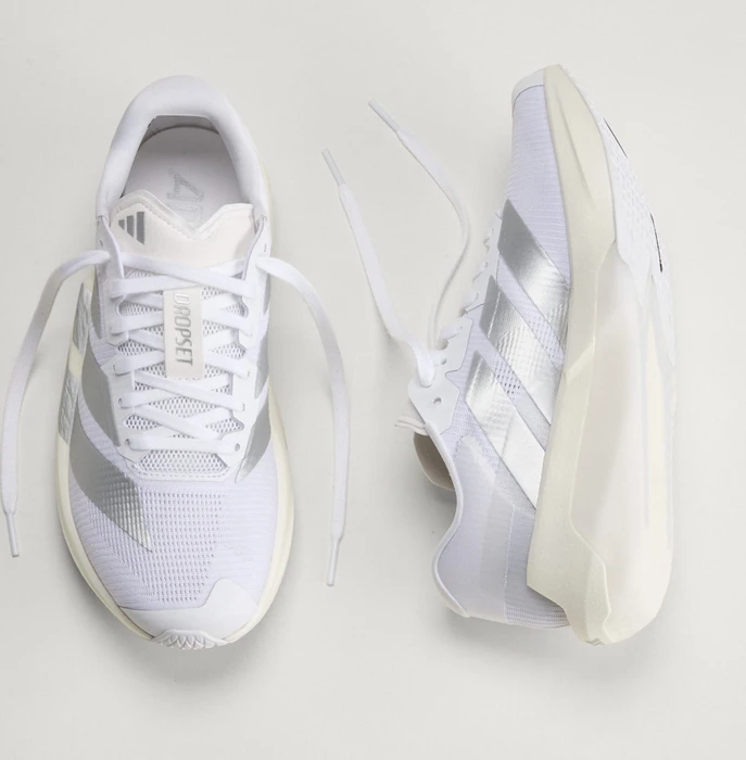adidas Adizero Dropset Pro cloud white/silver metallic (Damen)