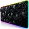Titanwolf Skulls Lightning RGB XXL Gaming-Mauspad, 800x300mm, schwarz/weiß Vorschaubild