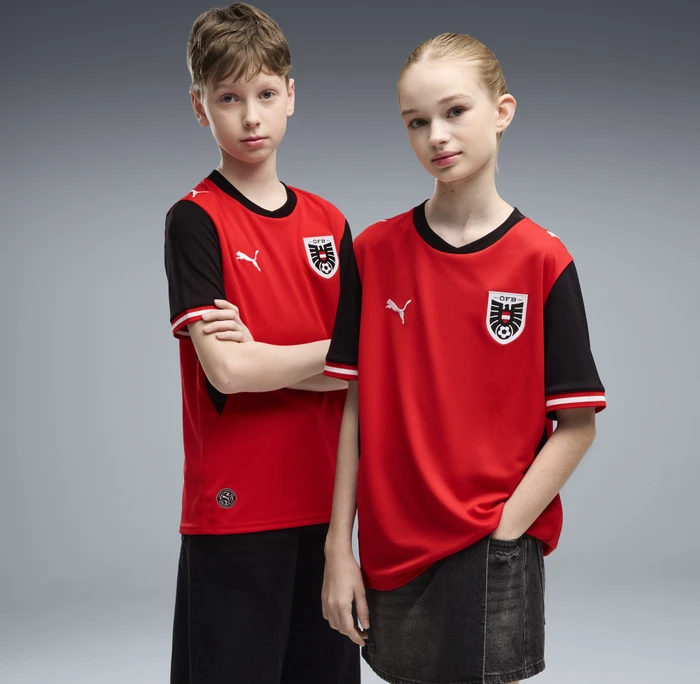 Puma FIFA WM 2026 Österreich Heimtrikot kurzarm (Junior)