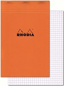 Rhodia Basics Notizblock N°19, A4+, kariert, orange, 80 Blatt