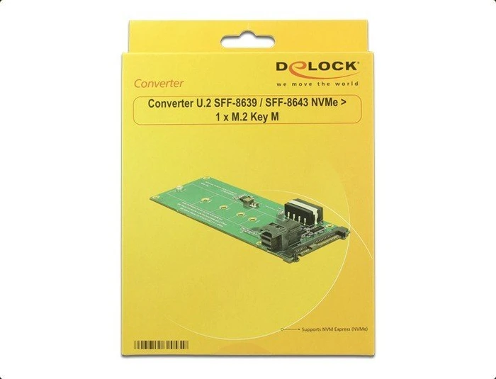 DeLOCK U.2 2.5" -> M.2 PCIe, U.2 2.5" -> U.2 miniSAS HD