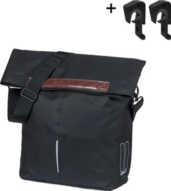 Basil City Shopper MIK Hooks Gepäcktasche schwarz