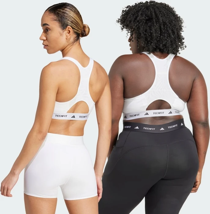 adidas TECHFIT Medium-Support Sport-BH white (Damen)