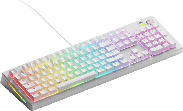 Glorious GMMK 3 100% Pre-built Gaming Keyboard, weiß, LEDs RGB, Glorious Fox MX, USB, US