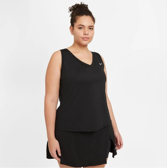 Nike Court Victory Funktionsshirt ärmellos schwarz/weiß (Damen)
