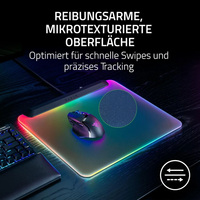Razer Firefly V2 Pro - Fully Illuminated RGB Gaming Mouse Mat, schwarz