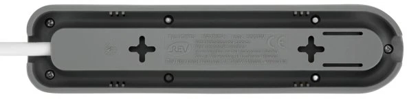 REV Ritter ICE Steckdosenleiste mit Schalter, 3-fach, 1.4m, weiß