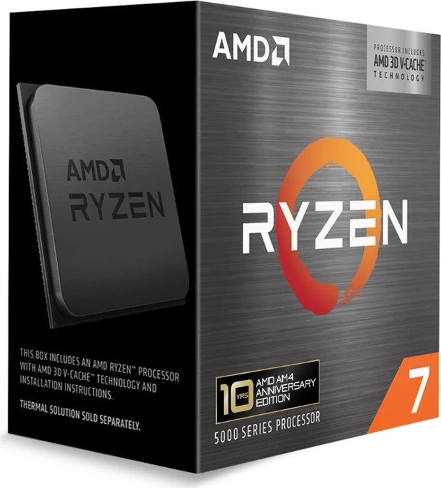 AMD Ryzen 7 5800X3D 10 Years AMD AM4 Anniversary Edition, 8C/16T, 3.40-4.50GHz, boxed ohne Kühler
