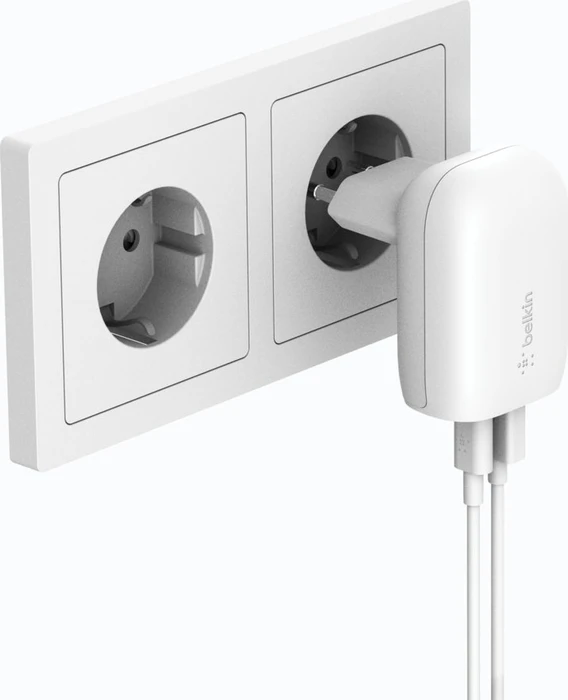 Belkin BoostCharge Dual Wall Charger with PPS 37W weiß