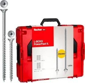 fischer L-Boxx 102 PowerFast II Schrauben-Sortiment inkl. L-Boxx, 1800 Stück