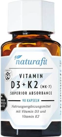 naturafit Vitamin D3+k2 Mk-7 Kapseln, 90 Stück