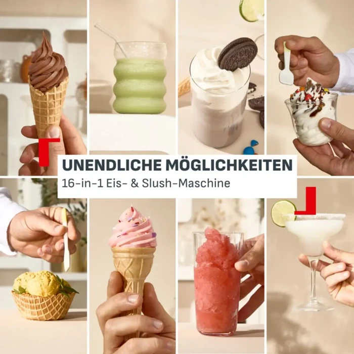 Tefal Freezi 16-in-1 Instant Slushi-Maker Eismaschine