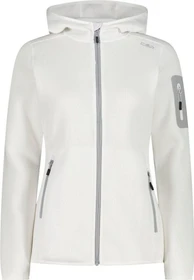 CMP Knit Tech Fleece Hoody Jacke weiß (Damen)