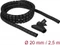 DeLOCK Spiralschlauch Kabelkanal mit Einziehwerkzeug, 20mm, 2.5m, schwarz Vorschaubild