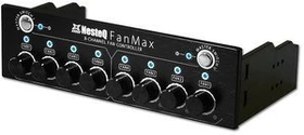 NesteQ FanMax schwarz, 5.25" Lüftersteuerung 8-Kanal