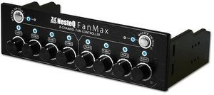 NesteQ FanMax schwarz, 5.25" Lüftersteuerung 8-Kanal