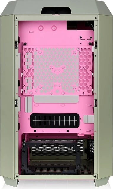 Thermaltake The Tower 300 Matcha Plum, grün, Glasfenster