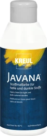 Kreul Javana Stoffmalfarbe für helle und dunkle Stoffe, weiß, 250ml