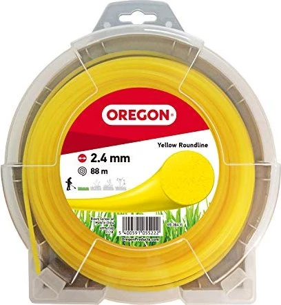 Oregon Roundline Trimmerfaden für Rasentrimmer gelb, 2.4mm/88m