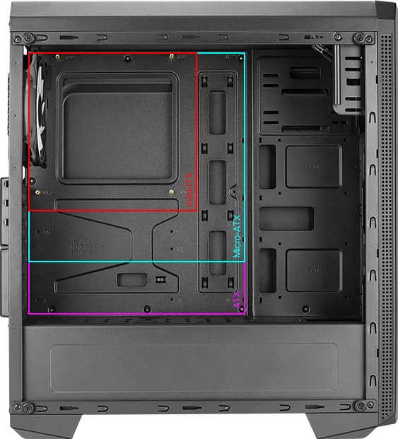 AeroCool Genesis ARGB, Acrylfenster