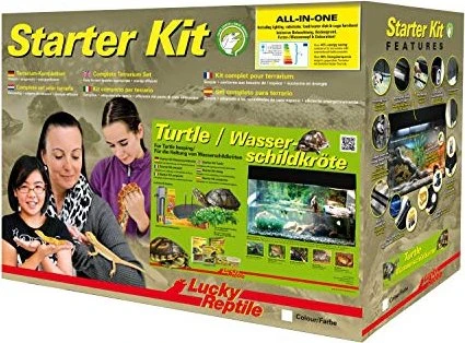 Lucky Reptile Starter Kit Wasserschildkröte, schwarz