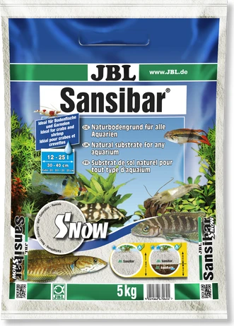 JBL Sansibar SNOW Bodengrund für Süßwasser und Meerwasser-Aquarien, 5kg