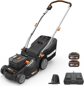 Worx 20V PowerShare Akku-Rasenmäher inkl. 2 Akkus 4.0Ah