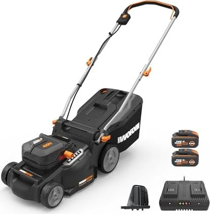Worx 20V PowerShare Akku-Rasenmäher inkl. 2 Akkus 4.0Ah