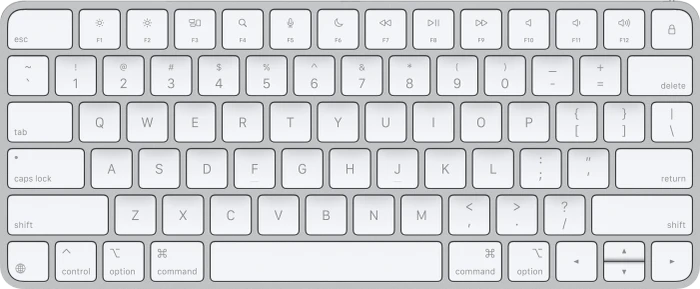 Apple Magic Keyboard (USB-C), weiß/silber, USB/Bluetooth, US