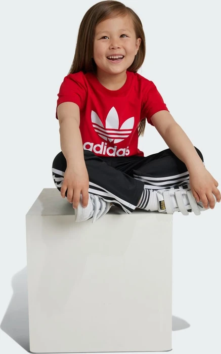 adidas Adicolor Trefoil T-Shirt kurzarm better scarlet (Junior)