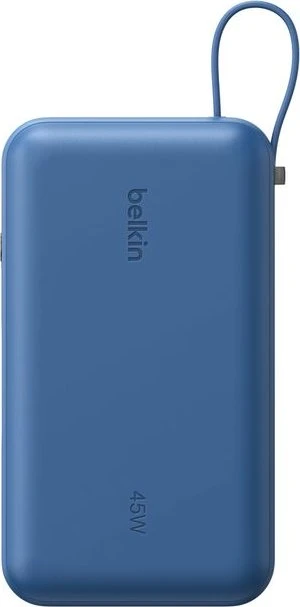 Belkin UltraCharge Powerbank mit integriertem Kabel (36 cm) 20K blau