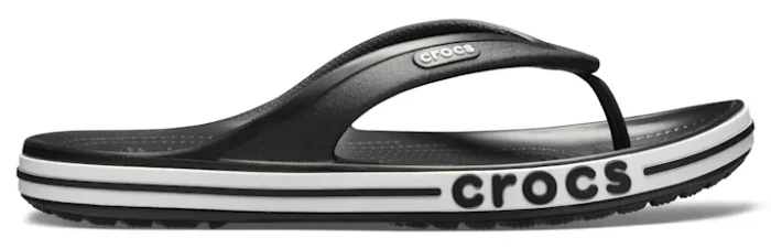 Crocs Bayaband Flip schwarz/weiß