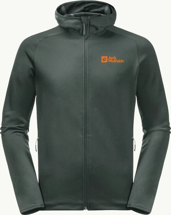 Jack Wolfskin Baiselberg Hoody FZ Jacke black olive (Herren)