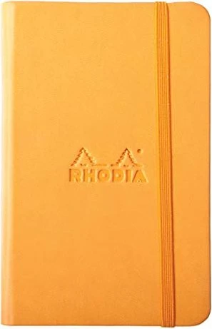 Rhodia Rhodiarama Notizbuch, A6, glatt, Hardcover, orange, 96 Blatt