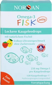 Norsan Omega-3 FISK Jelly Gummies, 120 Stück