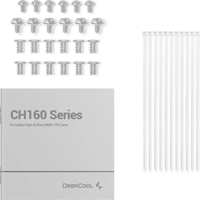 DeepCool CH160, weiß, Glasfenster, Mini-ITX