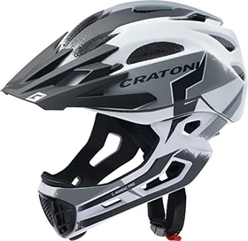 Cratoni C-Maniac Pro Fullface-Helm white/black matt