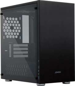 Jonsbo C3 Plus, schwarz, Glasfenster