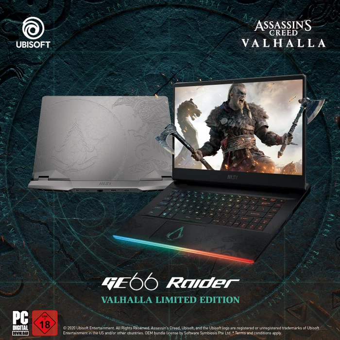 MSI GE66 Raider Valhalla Limited Edition 10SFS-640, Core i7-10875H, 16GB RAM, 1TB SSD, GeForce RTX 2070, DE