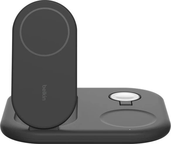 Belkin BoostCharge magnetische kabellose 3-in-1-Ladestation mit Qi2 (15W) schwarz