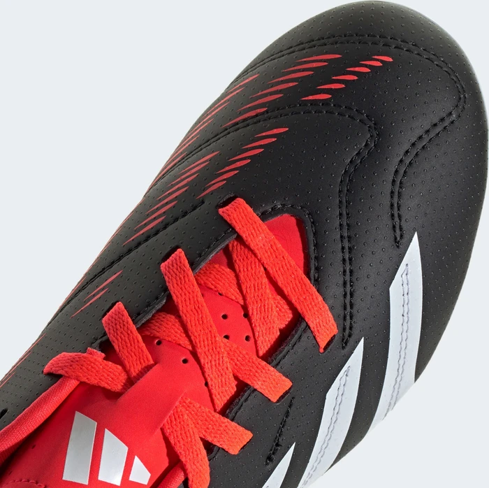 adidas Predator 24 Club FxG core black/cloud white/solar red (Junior)