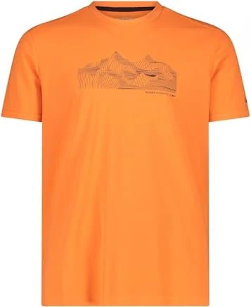 CMP Pique Adventure Print Funktionsshirt kurzarm flame/antracite (Herren)