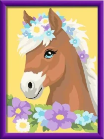 Ravensburger Malen nach Zahlen Pferd mit Blumen