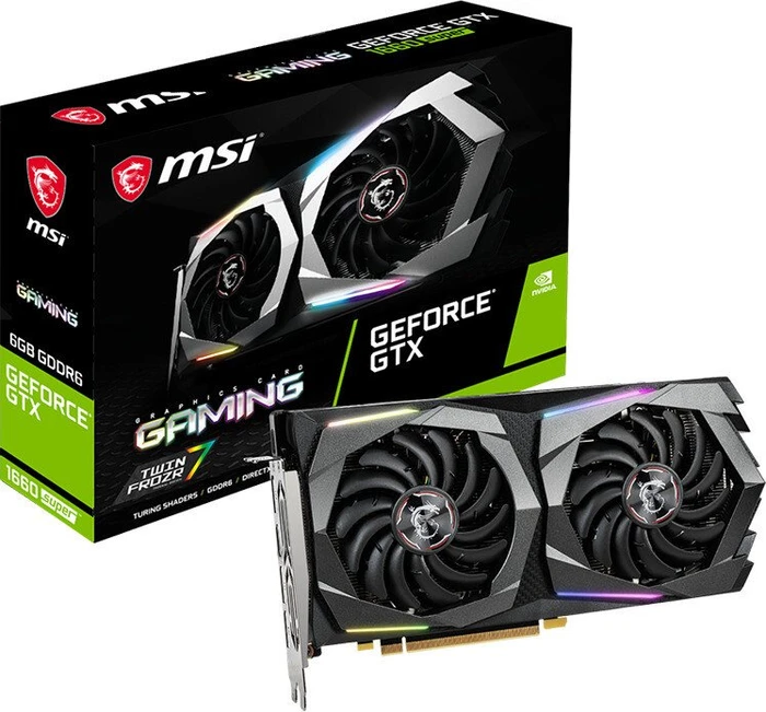 MSI GeForce GTX 1660 SUPER Gaming, 6GB GDDR6, HDMI, 3x DP